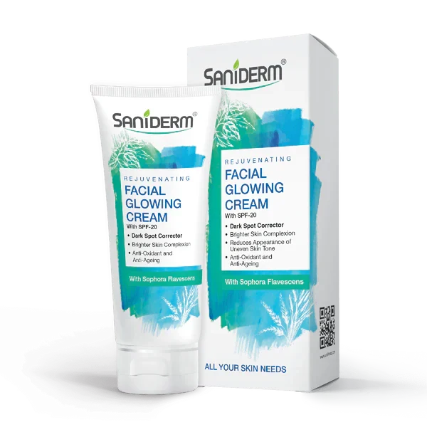 Saniderm- Glowing Cream With SPF-20, 50 gm - Buy Online in Pakistan at Cosmia.pk