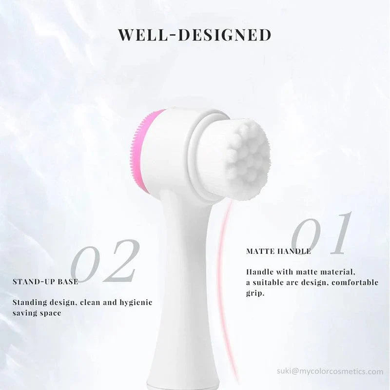 3D Double Sides Multifunctional Silicone Massage Brush - Buy Online in Pakistan at Cosmia.pk