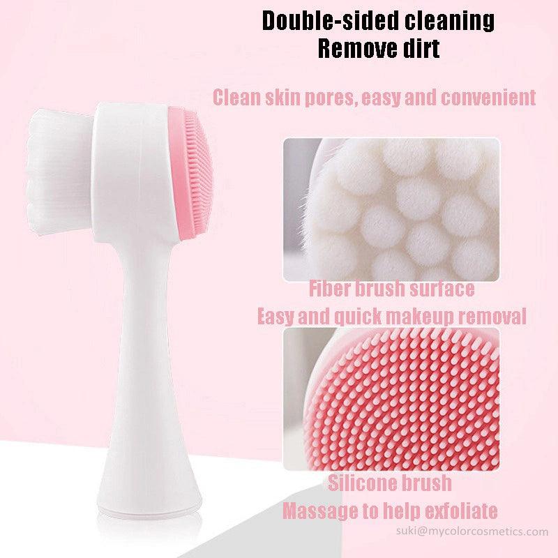 3D Double Sides Multifunctional Silicone Massage Brush - Buy Online in Pakistan at Cosmia.pk