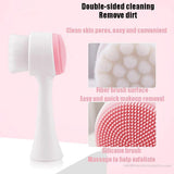3D Double Sides Multifunctional Silicone Massage Brush - Buy Online in Pakistan at Cosmia.pk