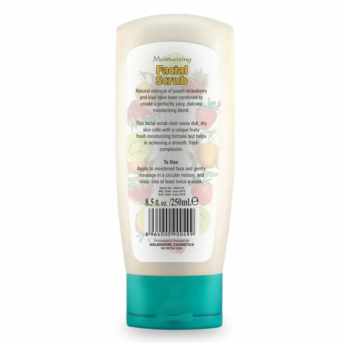 Soft Touch Facial Scrub with Peach, Strawberry, and Kiwi - Buy Online in Pakistan at Cosmia.pk