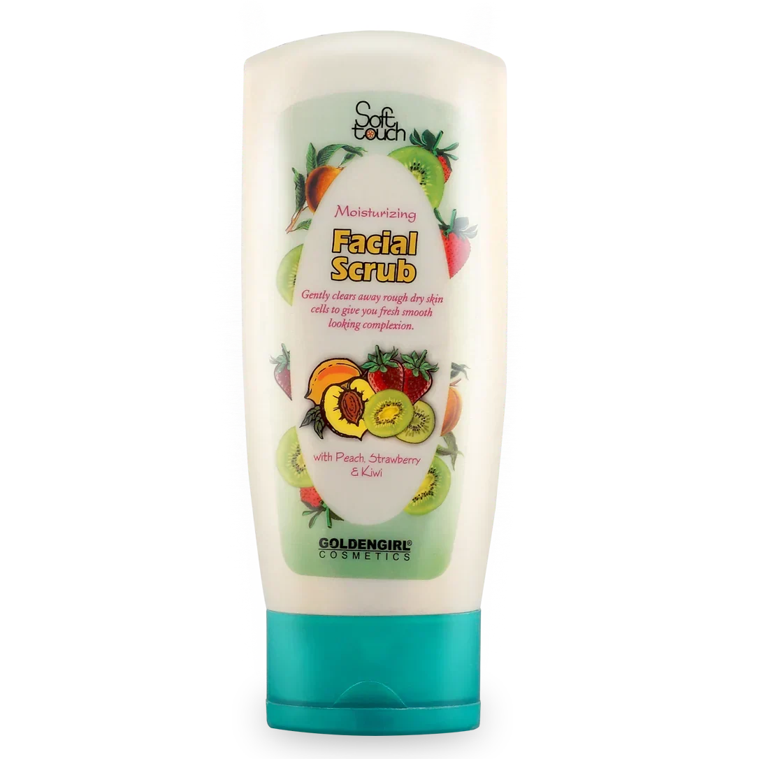 Soft Touch Facial Scrub with Peach, Strawberry, and Kiwi - Buy Online in Pakistan at Cosmia.pk