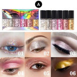 Flare Glitter Eye Shadow - 6Pcs - Buy Online in Pakistan at Cosmia.pk