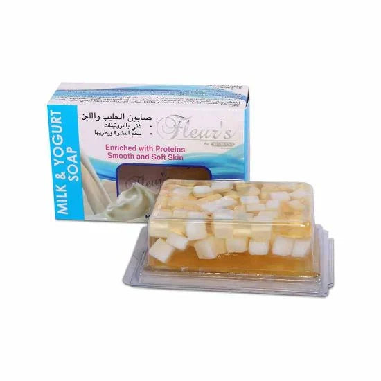 HEMANI HERBAL Fleur's Milk & Yoghurt Soap - 100gm - Buy Online in Pakistan at Cosmia.pk