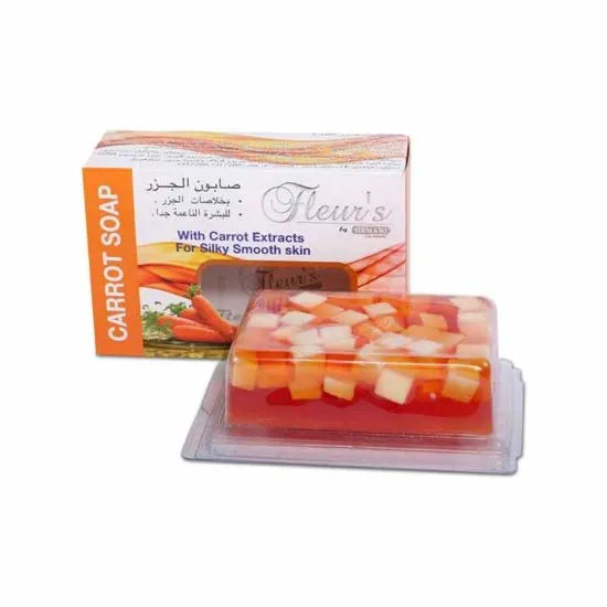 HEMANI HERBAL Fleurs Transparent Soap - Carrot - 100gm - Buy Online in Pakistan at Cosmia.pk