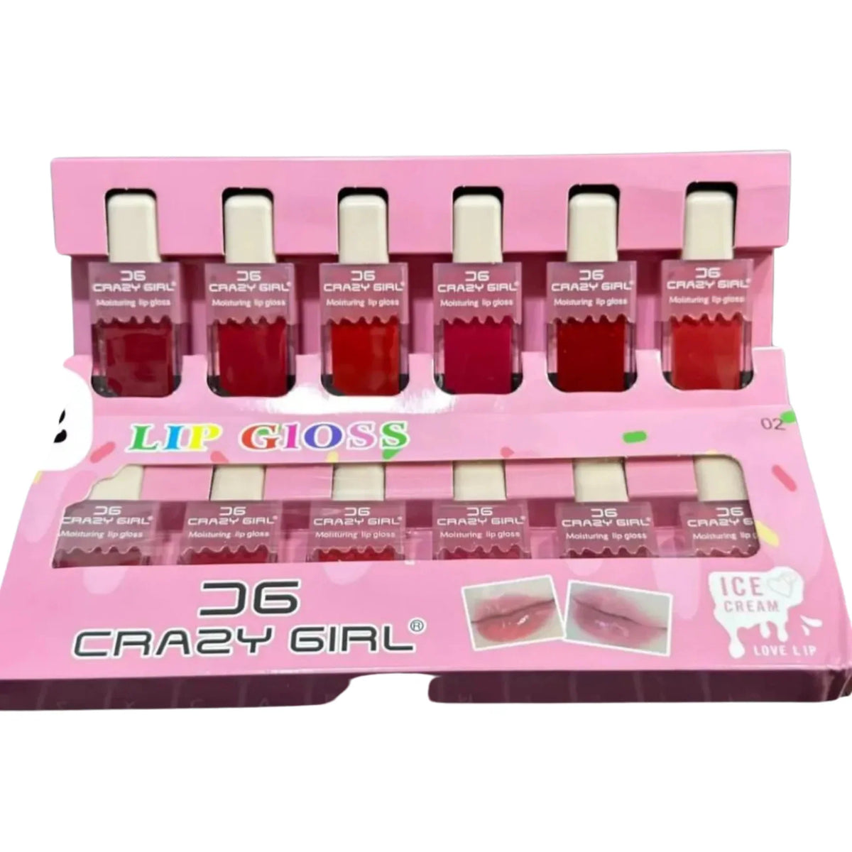 Crazy Girl Waterproof Long Lasting Ice Cream Lip Gloss Pack of 6 - Buy Online in Pakistan at Cosmia.pk