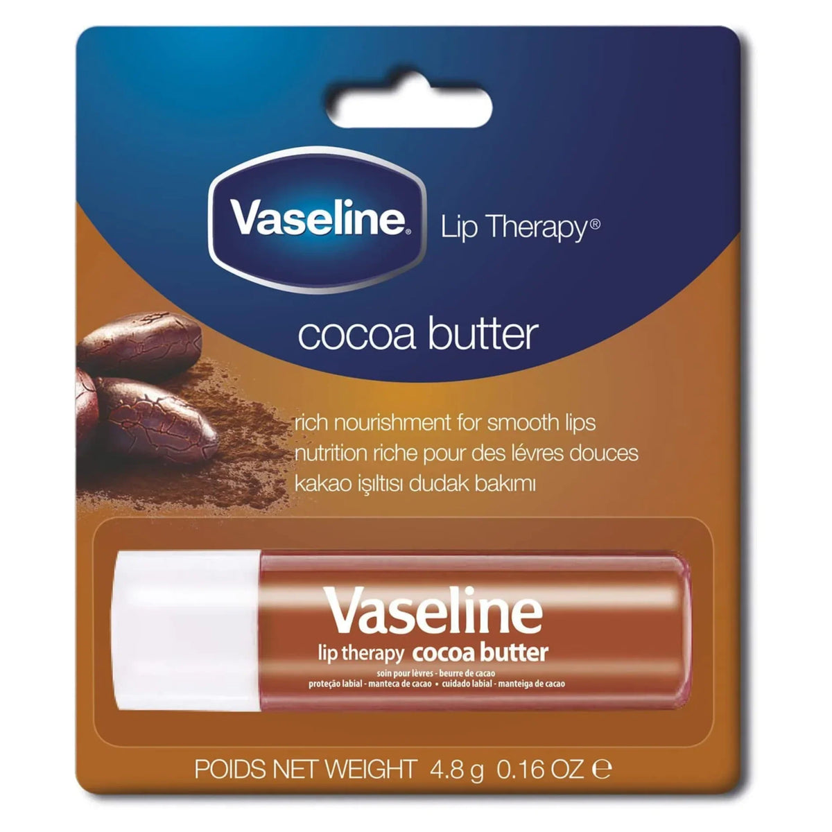 Vaseline Lip Care Cocoa Butter Rich Nourishment - 4.8gm - Buy Online in Pakistan at Cosmia.pk