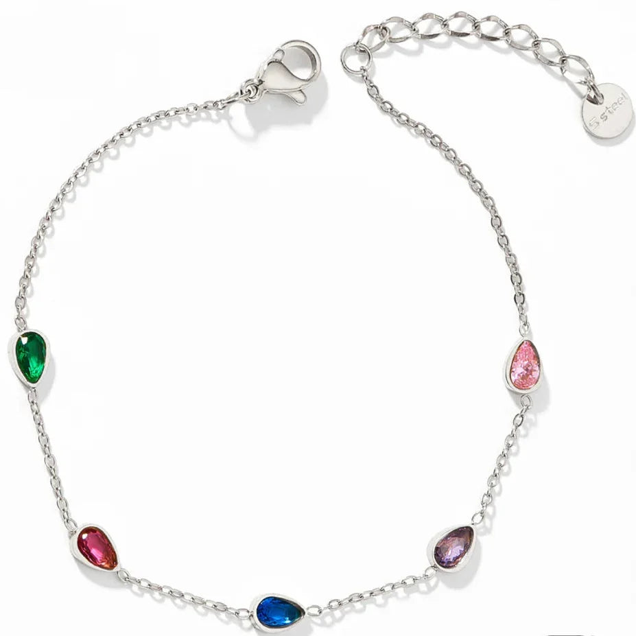 Silver Multi stone Bracelet - Buy Online in Pakistan at Cosmia.pk