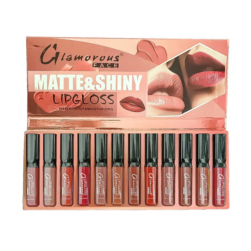 Glamorous Face 12 In 1 Lip Gloss Set - Buy Online in Pakistan at Cosmia.pk