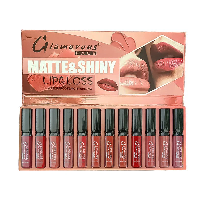 Glamorous Face 12 In 1 Lip Gloss Set - Buy Online in Pakistan at Cosmia.pk
