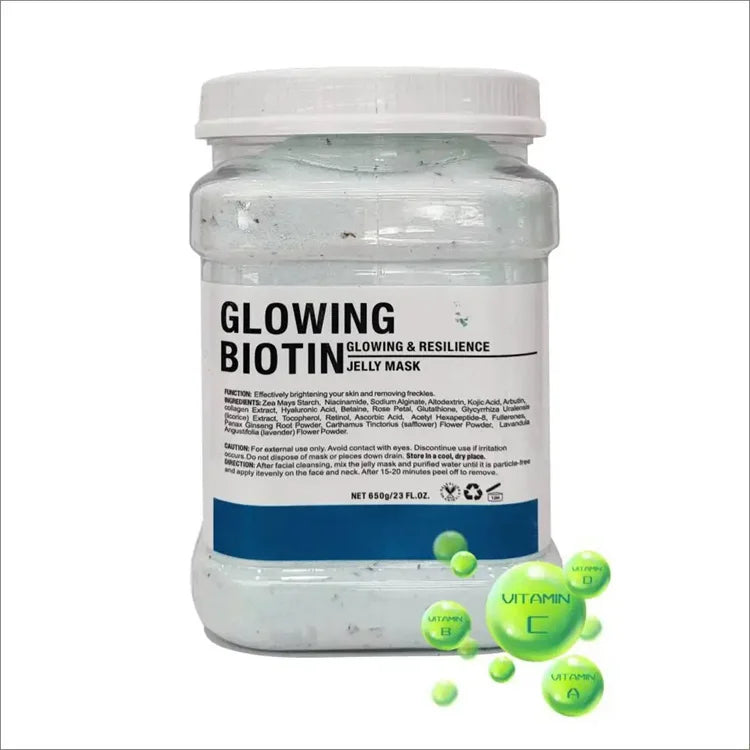 Dr.Meinaier GLOWING BIOTIN Hydro Jelly Mask Powder 650g - Buy Online in Pakistan at Cosmia.pk