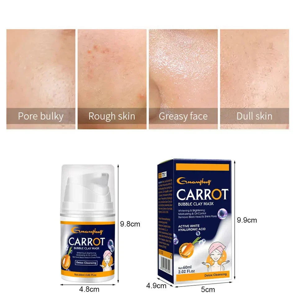 GUANJING Remove Black Head Shrink Pores Clean Skin Carrot Bubble Clay - Buy Online in Pakistan at Cosmia.pk