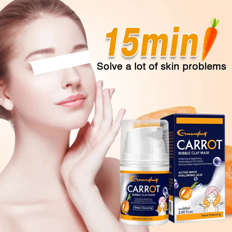 GUANJING Remove Black Head Shrink Pores Clean Skin Carrot Bubble Clay - Buy Online in Pakistan at Cosmia.pk