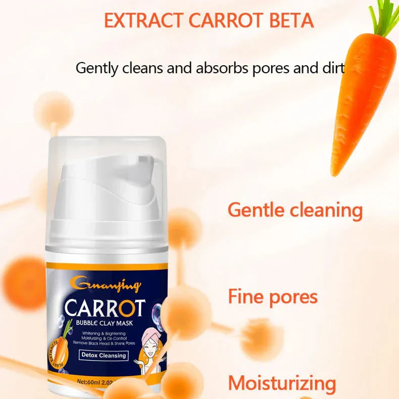 GUANJING Remove Black Head Shrink Pores Clean Skin Carrot Bubble Clay - Buy Online in Pakistan at Cosmia.pk