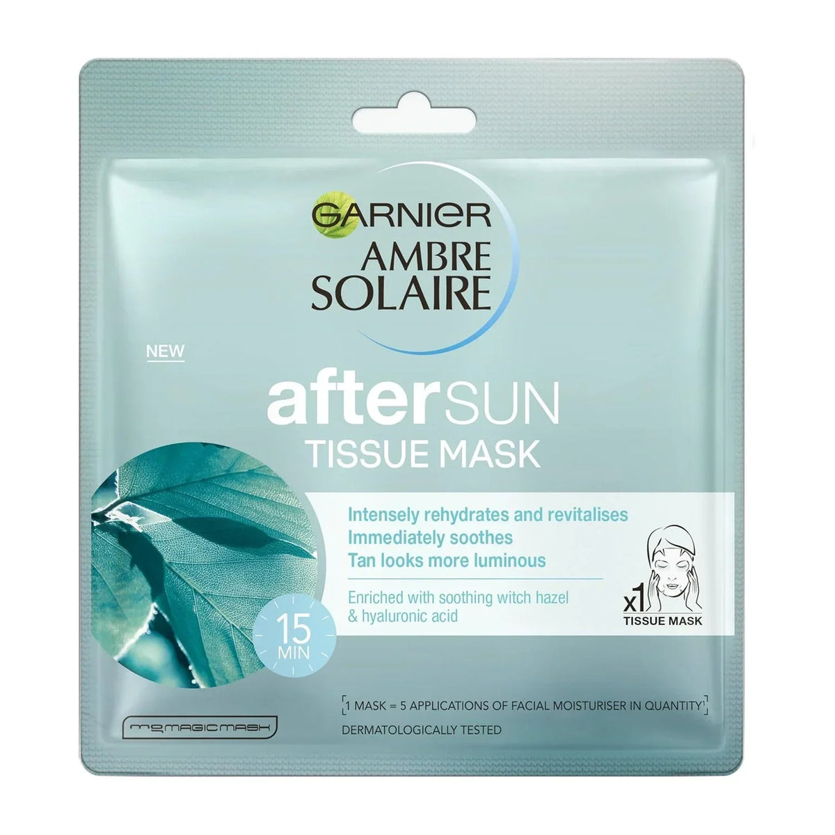 Garnier - Ambre Solaire After Sun Cooling Face Sheet Mask - 28g - Buy Online in Pakistan at Cosmia.pk