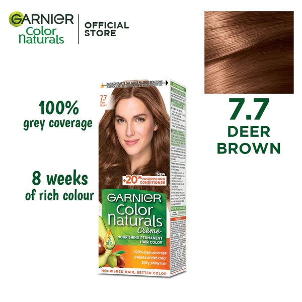 Garnier - Color Naturals Hair Colors - 7.7 Deer Brown - Buy Online in Pakistan at Cosmia.pk