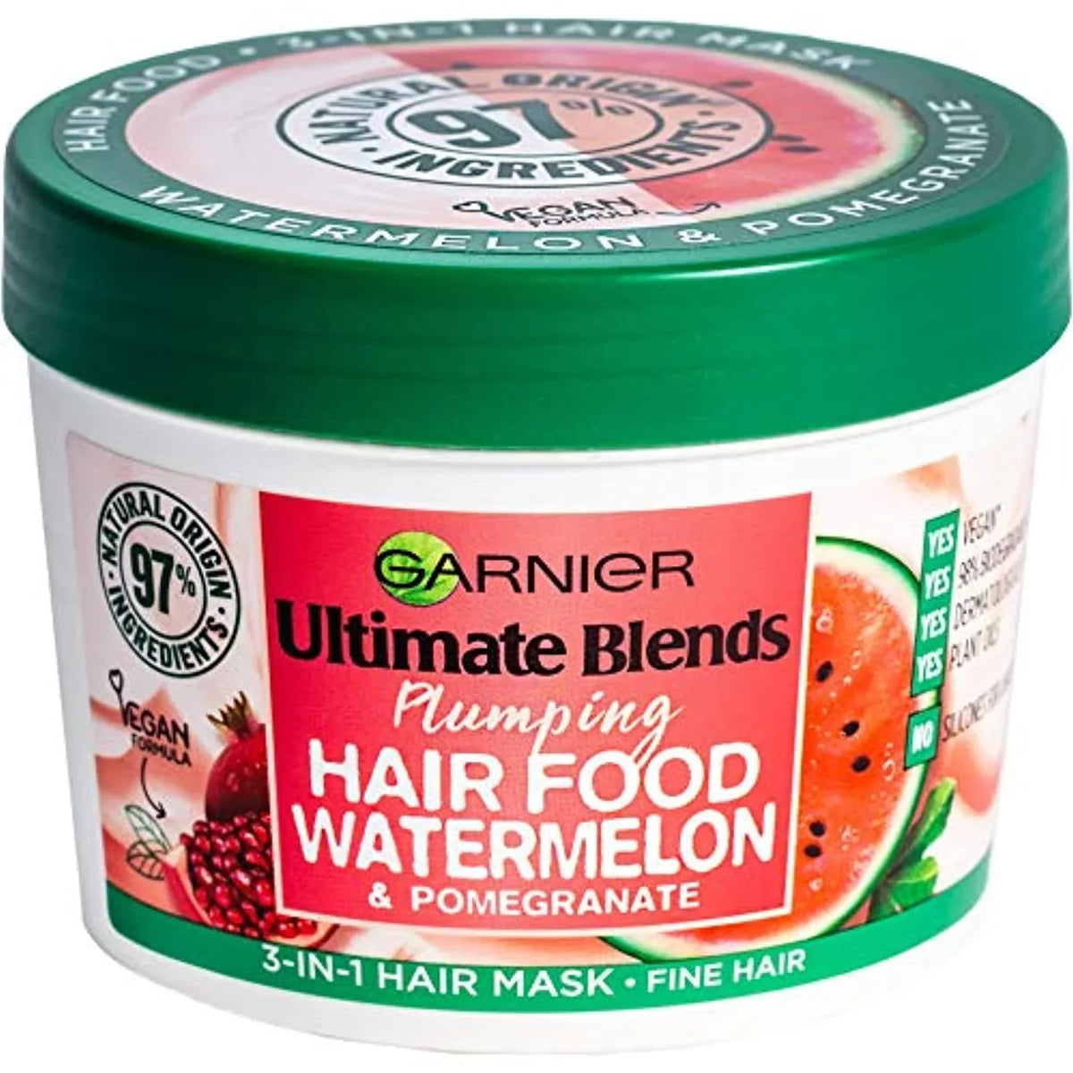 Garnier Ultimate Hair Food Watermelon & Pomegranate Mask - Buy Online in Pakistan at Cosmia.pk