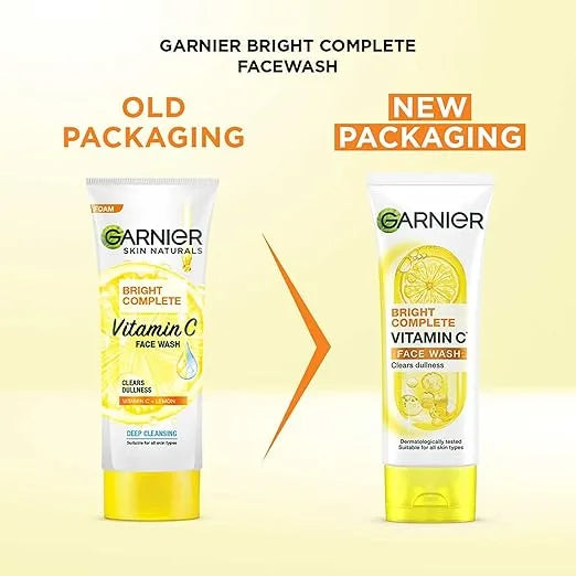 Garnier Skin Naturals, Facewash, Cleansing and Brightening, Bright Complete - 100g - Buy Online in Pakistan at Cosmia.pk