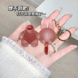Gege Bear Cute Rabbit Velvet Lip Mud keychain style - Buy Online in Pakistan at Cosmia.pk