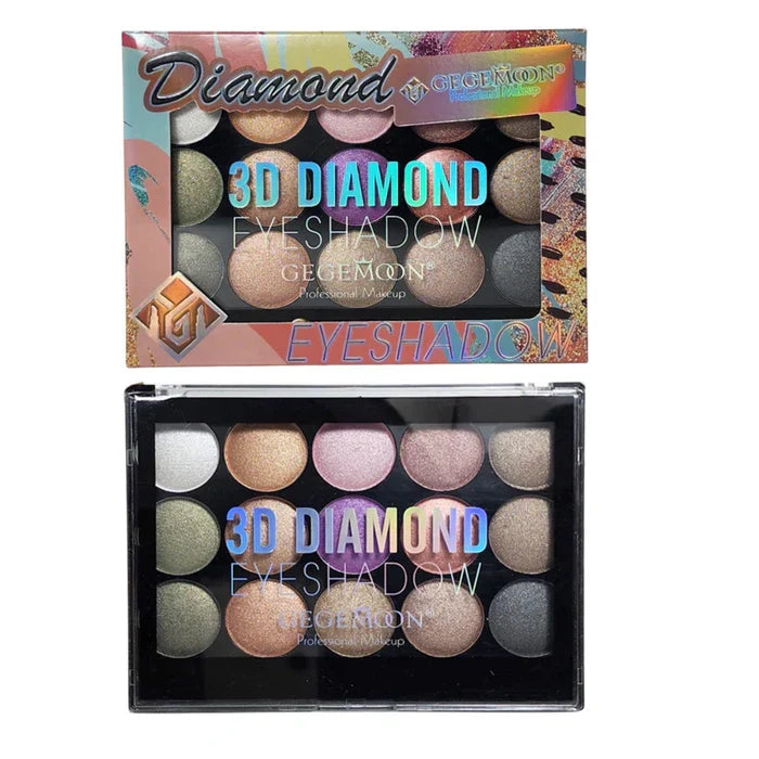 Gegemoon 15 Color 3D Diamond Eyeshadow - Buy Online in Pakistan at Cosmia.pk