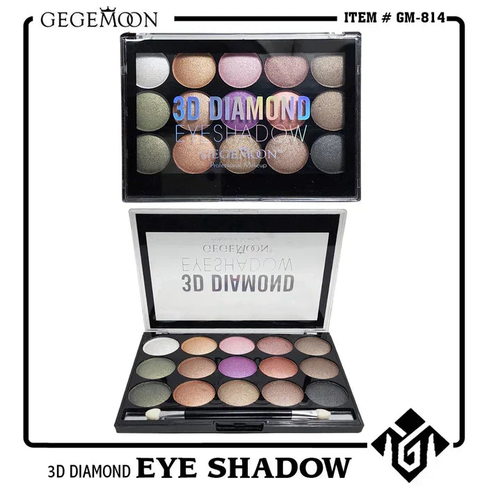 Gegemoon 15 Color 3D Diamond Eyeshadow - Buy Online in Pakistan at Cosmia.pk