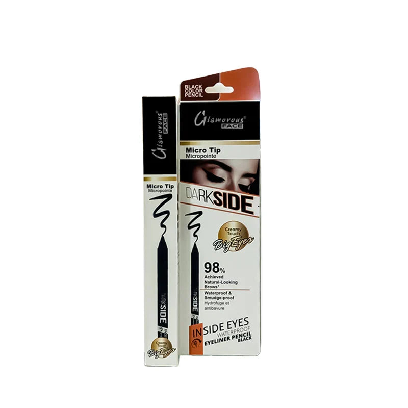 Glamorous Face Dark Side Waterproof Eyeliner Kajal Pencil Black - Buy Online in Pakistan at Cosmia.pk
