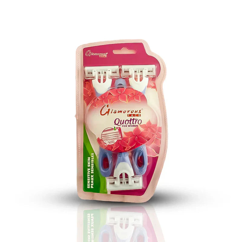 Glamorous Face 3 In 1 Adjustable Razor 3 blades For Women - Buy Online in Pakistan at Cosmia.pk