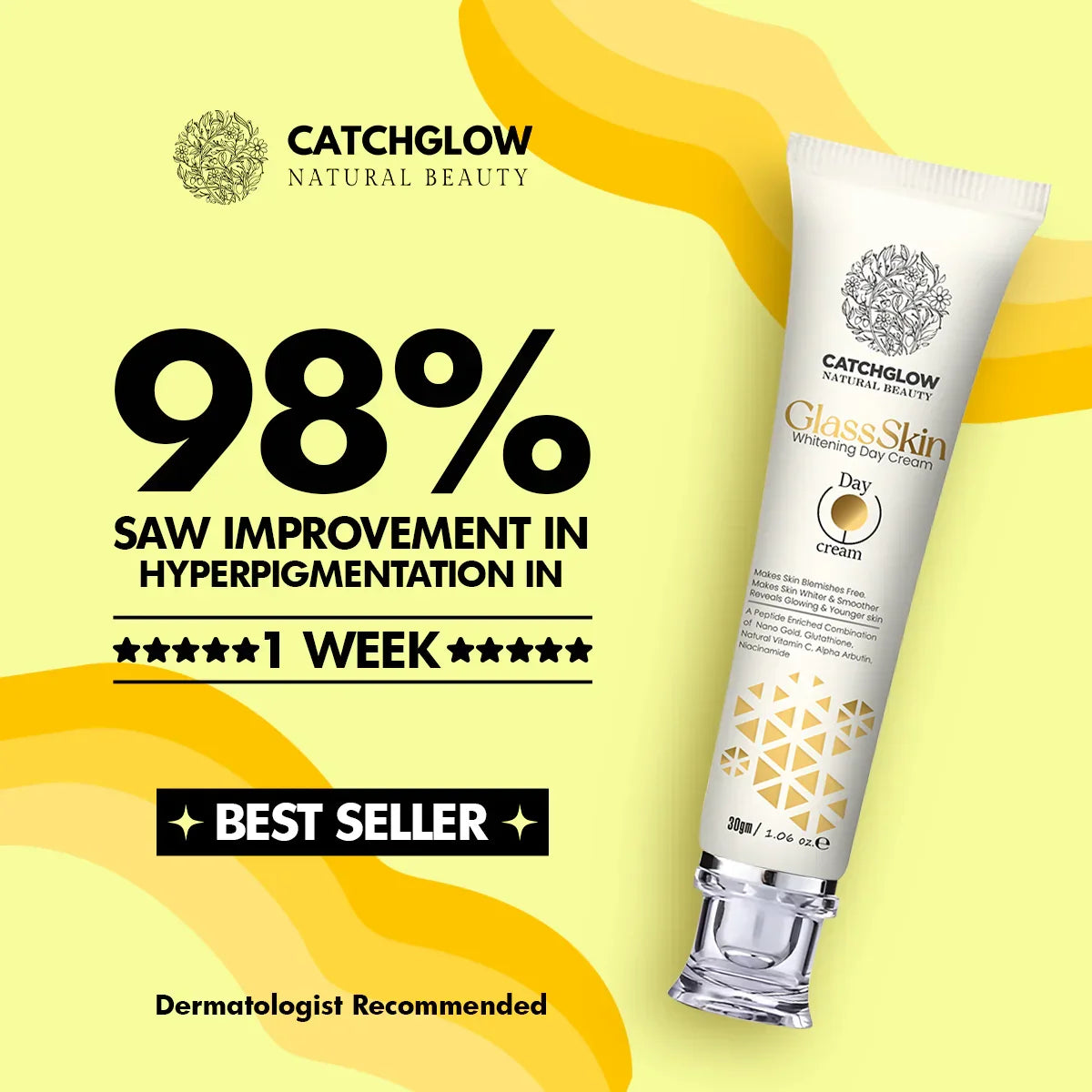 Catchglow Glass Skin Whitening Cream - 30g - Factory Leftover - Buy Online in Pakistan at Cosmia.pk