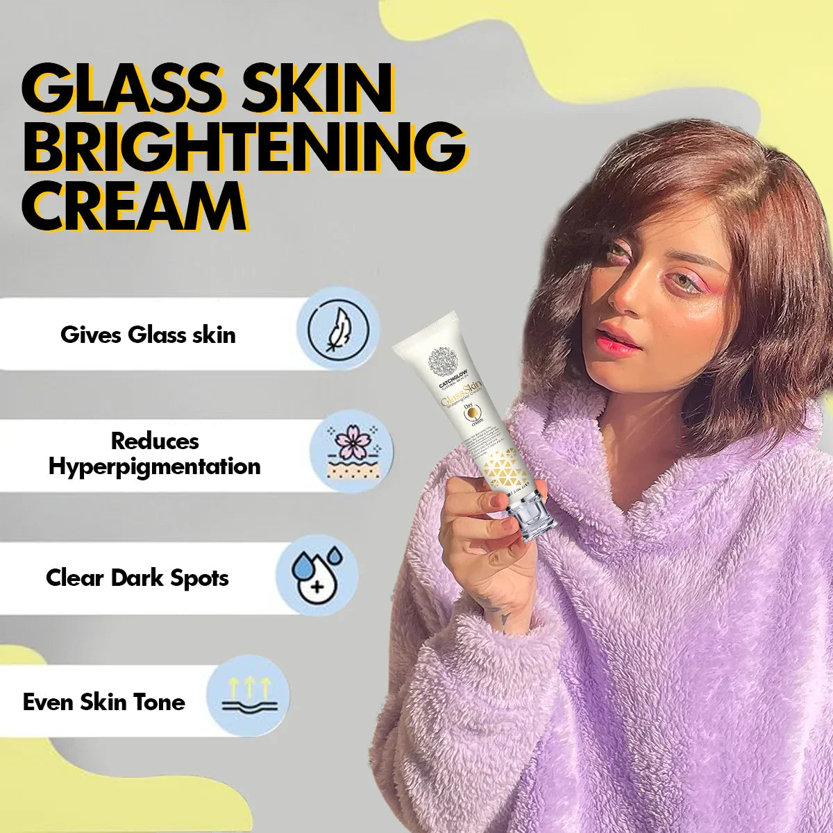 Catchglow Glass Skin Whitening Cream - 30g - Factory Leftover - Buy Online in Pakistan at Cosmia.pk