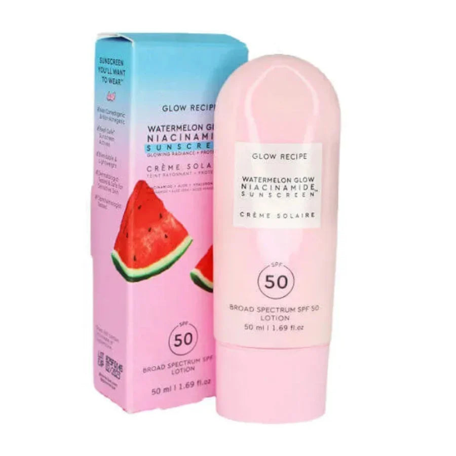 Glow Recipe Watermelon Glow Niacinamide Sunscreen SPF 50 50ml - Buy Online in Pakistan at Cosmia.pk