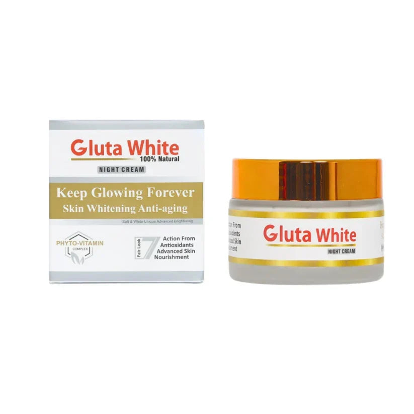Gluta White Night Cream for Face Whitening & Brightening - Buy Online in Pakistan at Cosmia.pk