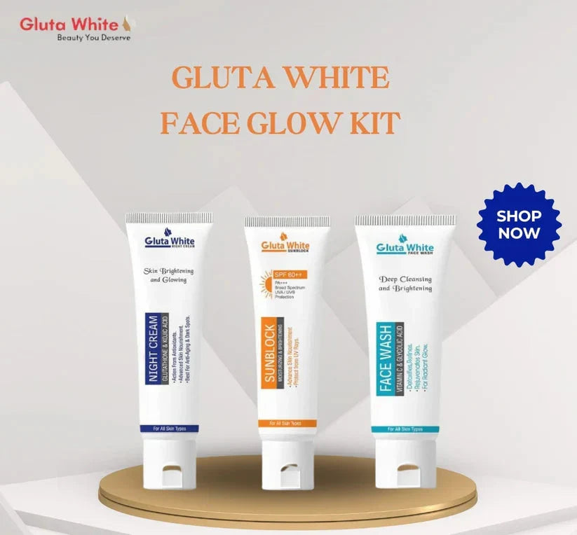 Gluta White Face Whitening Kit Trio Pack - Buy Online in Pakistan at Cosmia.pk