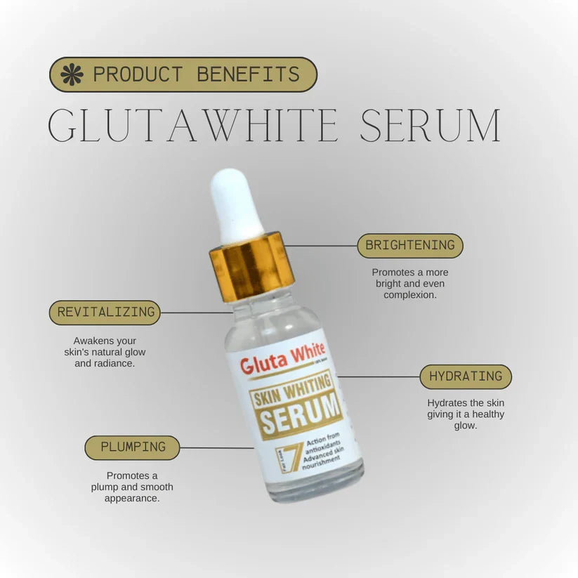 Gluta White Face Glowing Serum - 30ml - Buy Online in Pakistan at Cosmia.pk