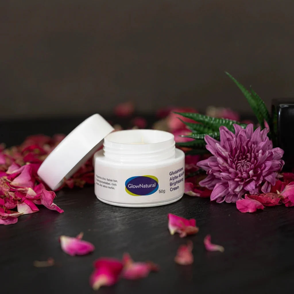 Glow Natural Glutathione Alpha-Arbutin Skin Brightening Cream - 50g - Buy Online in Pakistan at Cosmia.pk