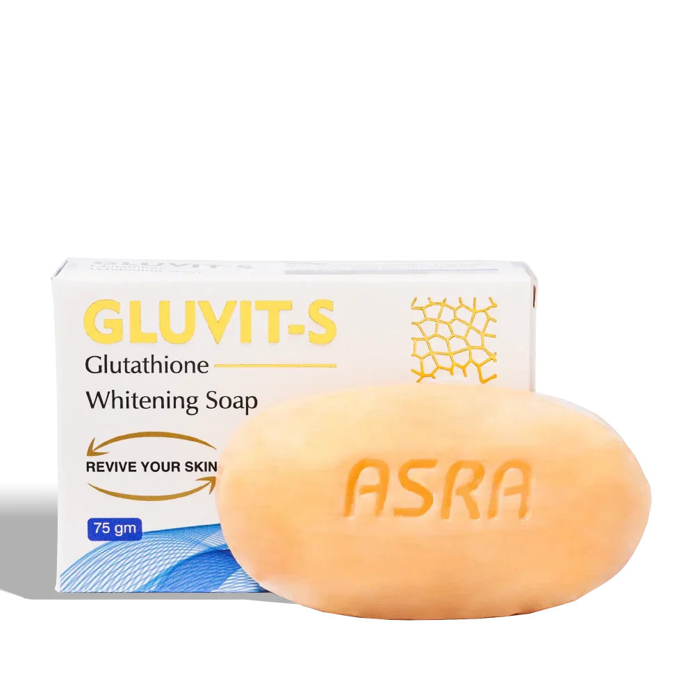 Asra derm Gluvit-S Whitening Soap 75g - Buy Online in Pakistan at Cosmia.pk