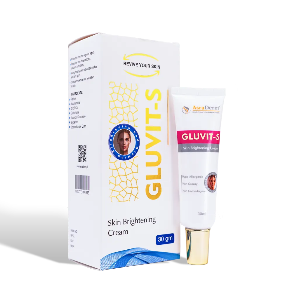 Asra derm Gluvit-s Skin Brightening Cream - 30g - Buy Online in Pakistan at Cosmia.pk