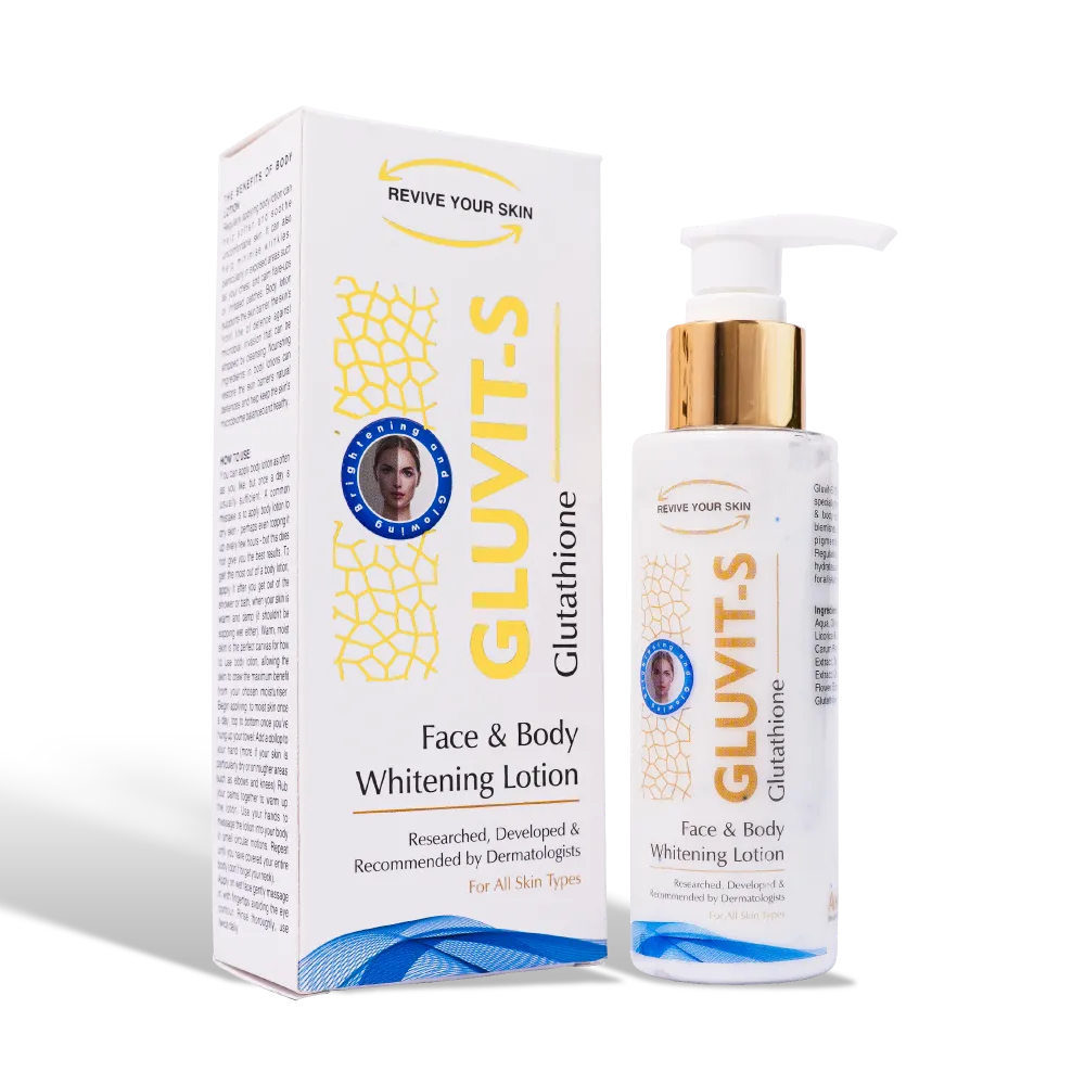 Asra derm Gluvit-s Face & Body Whitening Lotion 100ml - Buy Online in Pakistan at Cosmia.pk