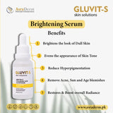 Asra derm Gluvit-s Skin Brightening Serum 30ml - Buy Online in Pakistan at Cosmia.pk