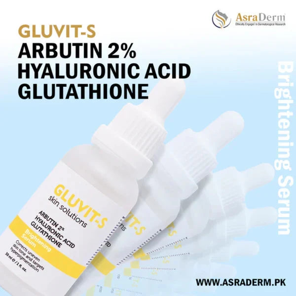 Asra derm Gluvit-s Skin Brightening Serum 30ml - Buy Online in Pakistan at Cosmia.pk
