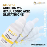 Asra derm Gluvit-s Skin Brightening Serum 30ml - Buy Online in Pakistan at Cosmia.pk