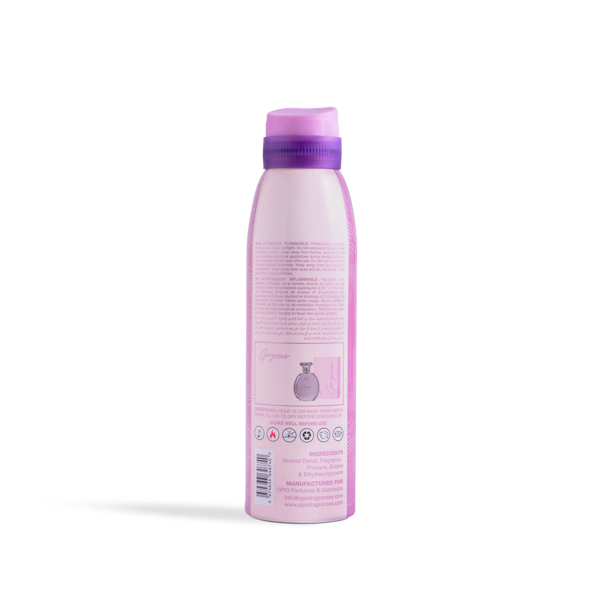Opio GORGEOUS Deodorant Body Spray 200ml - Buy Online in Pakistan at Cosmia.pk