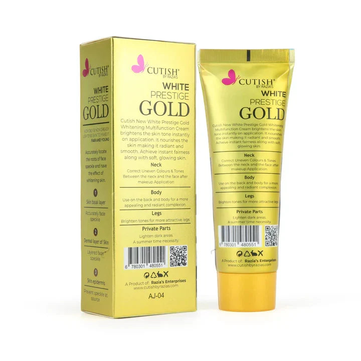 Cutish Gold Instant Whitening Cream 120g - Buy Online in Pakistan at Cosmia.pk