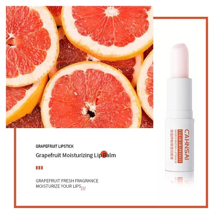 CAHNSAI Clear Grapefruit Moisturizing Lip Balm - 4g - Buy Online in Pakistan at Cosmia.pk