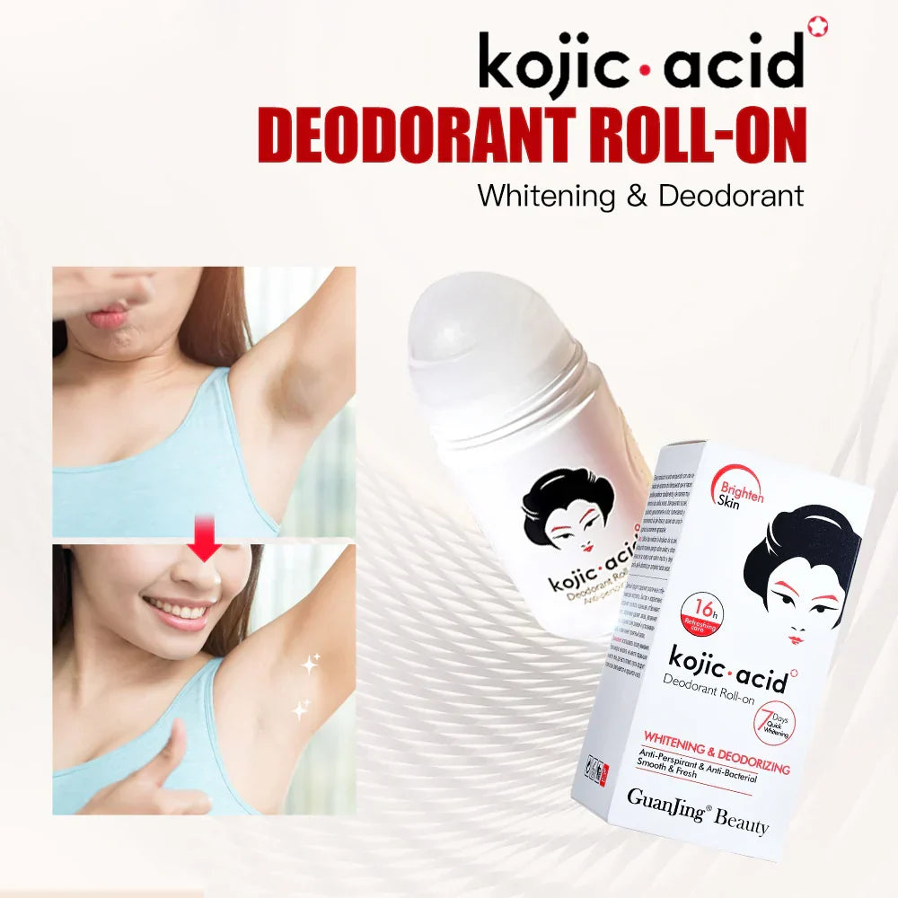 GuanJing Kojic Acid Deodorant Perfume Underarm Roll On - 50ml - Buy Online in Pakistan at Cosmia.pk