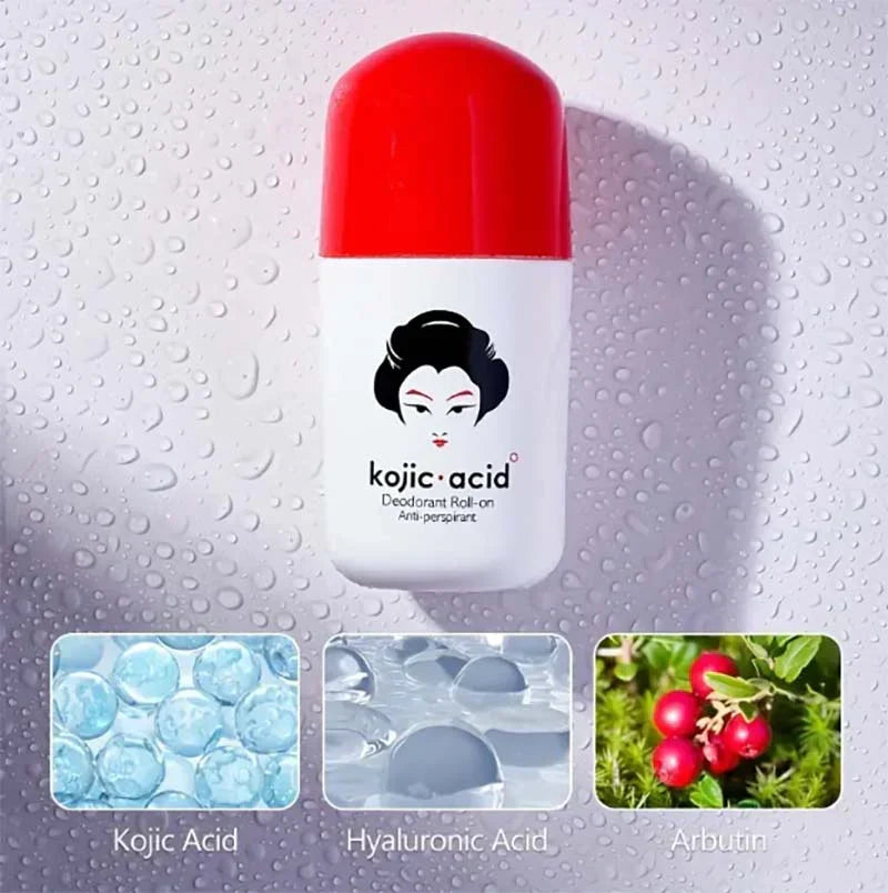 GuanJing Kojic Acid Deodorant Perfume Underarm Roll On - 50ml - Buy Online in Pakistan at Cosmia.pk