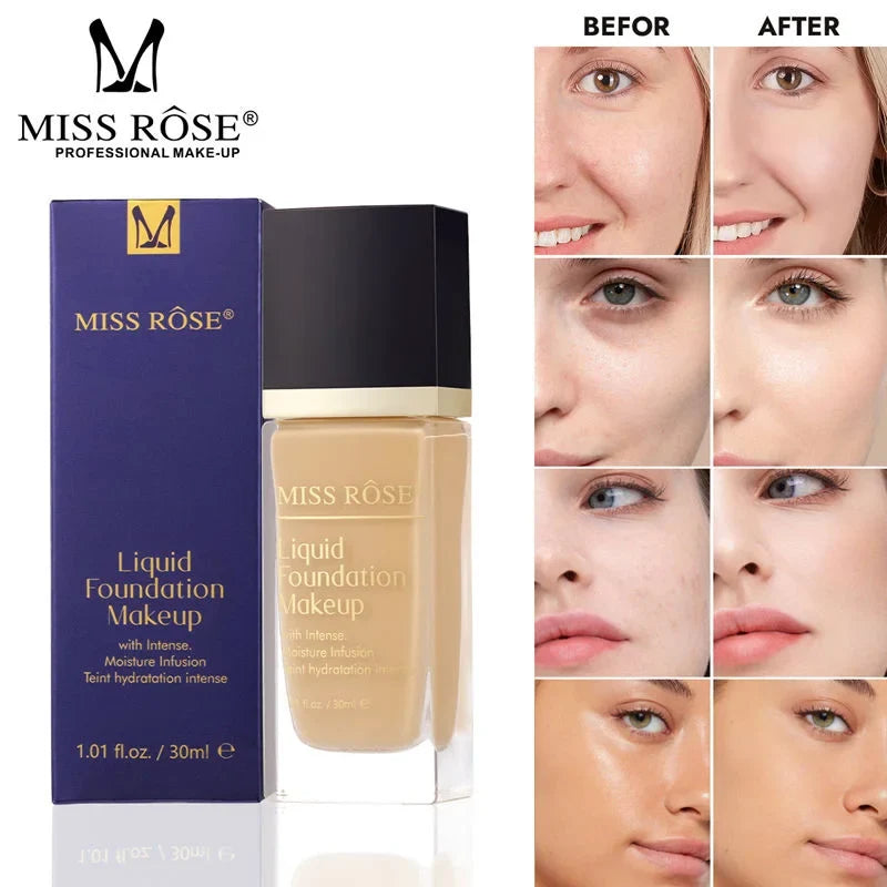 Miss Rose Liquid Makeup Foundation - 30ml - Buy Online in Pakistan at Cosmia.pk