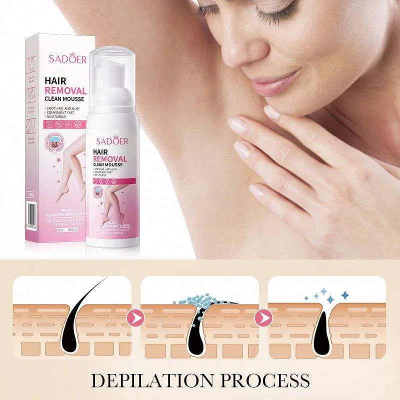 Sadoer Hair Removal Mousse or Hair Removal Mousse Foam 100ml - Buy Online in Pakistan at Cosmia.pk