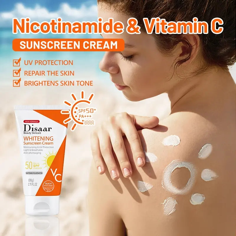Disaar Whitening Sunscreen Cream SPF 60 – Brightening & Protective - Buy Online in Pakistan at Cosmia.pk