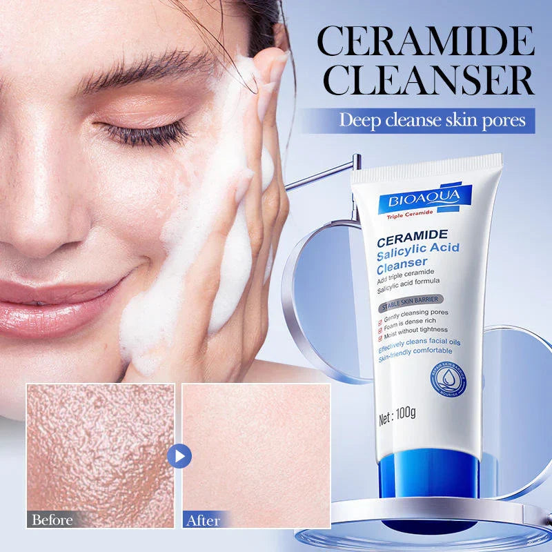 BIOAQUA Ceramide Salicylic Acid Facial Cleanser - 100ml - Buy Online in Pakistan at Cosmia.pk