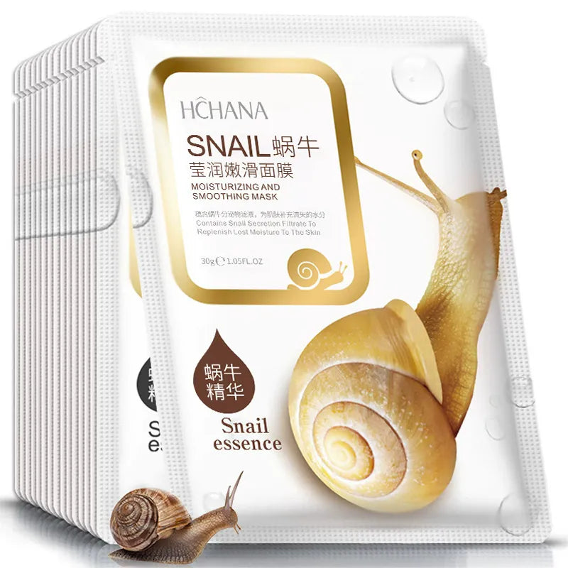 HCHANA Snail Moisturizing & Smoothing Facial Mask - Buy Online in Pakistan at Cosmia.pk